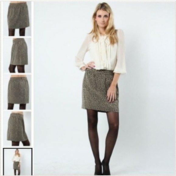 Bananna Republic Lepord Print Mini Skirt - Picture 1 of 8